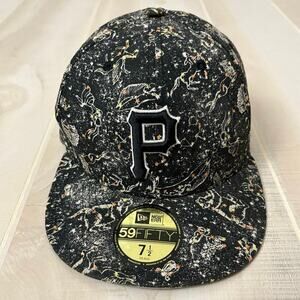 Pittsburgh Pirates MLB 59Fifty Fitted Hat Sz 7.5(59.6cm) Black With Zodiac Signs